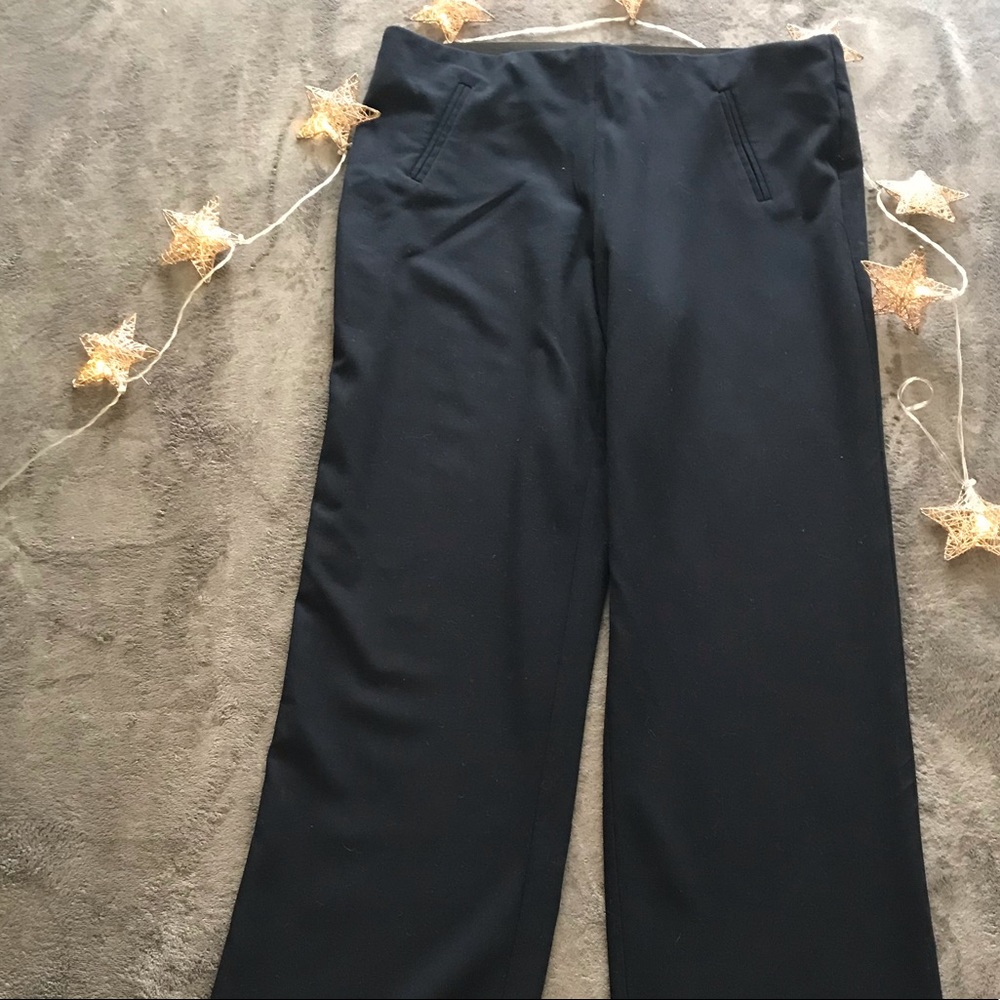 Petite Navy Blue Pants Spandex Waist
